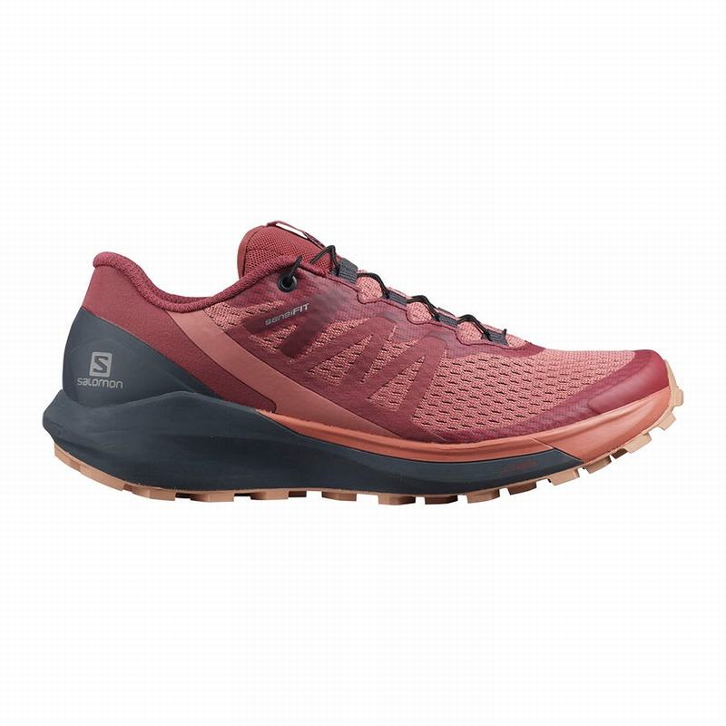 Zapatillas De Running Salomon Mujer Rojas Oscuro - Salomon Argentina SENSE RIDE 4 ,905814-ELX